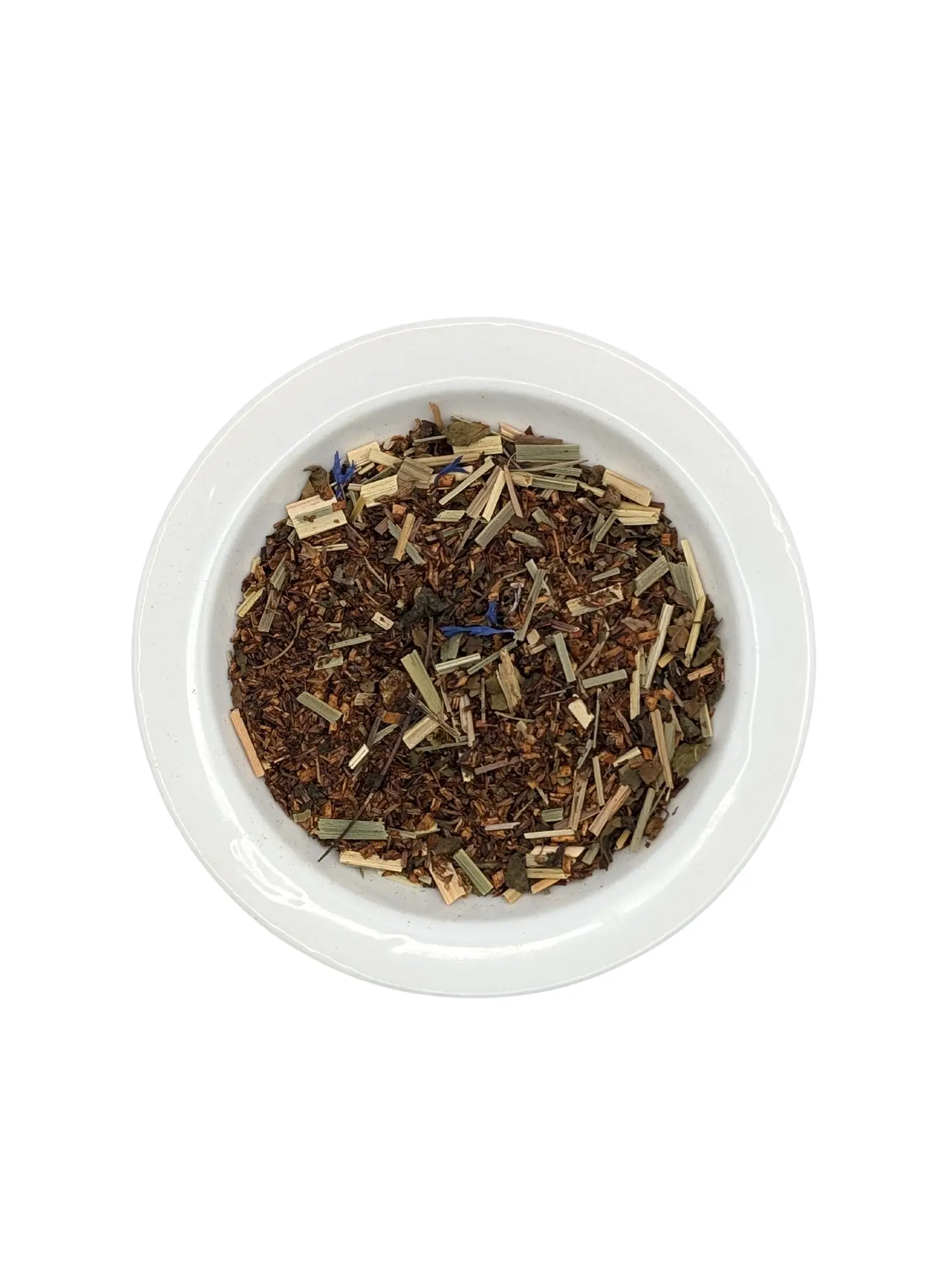 Erinora loose-leaf herbal blend Rustling Breeze featuring organic Rooibos and herbs