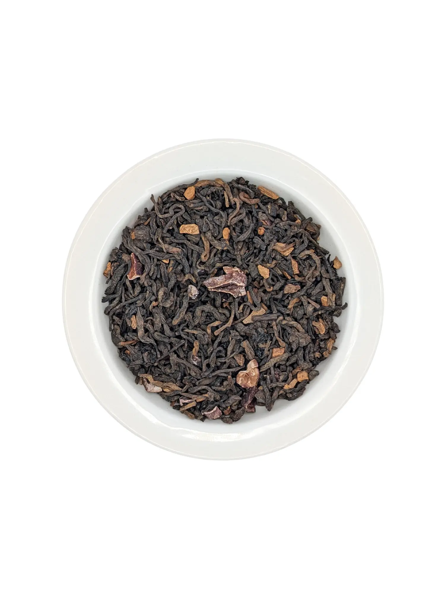 Erinora organic loose-leaf Pu-erh tea blend Echoes of Yesterday with cinnamon and cacao