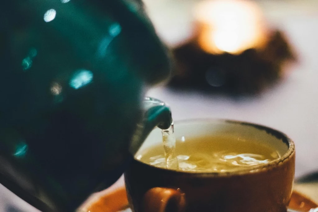 pouring tea